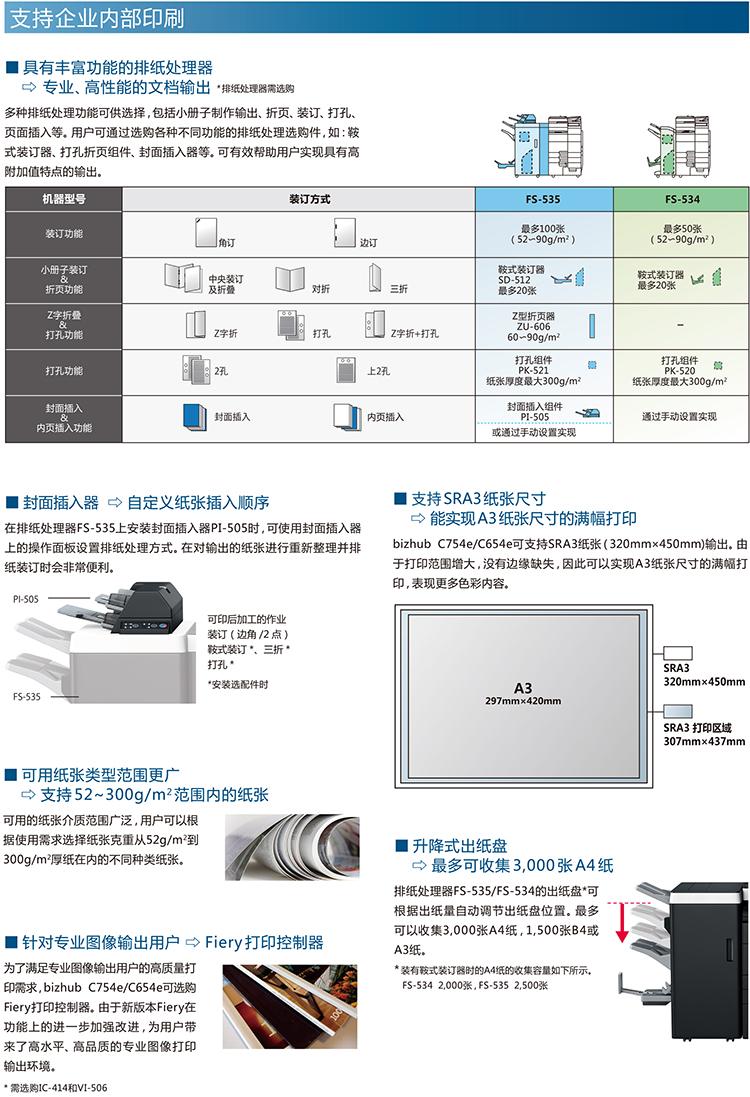 柯尼卡美能达 bizhub C754e A3 彩色数码复合机