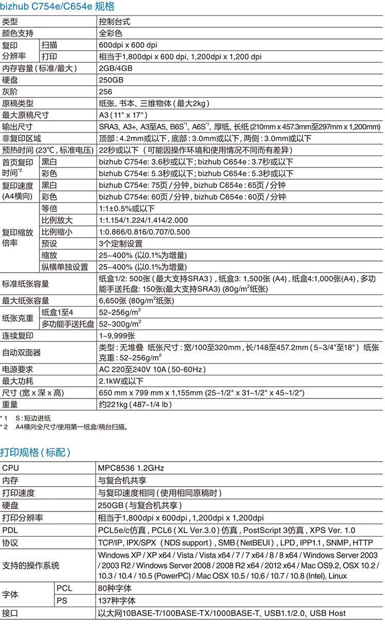 柯尼卡美能达 bizhub C754e A3 彩色数码复合机 柯尼卡美能达 bizhub C754e A3 彩色数码复合机