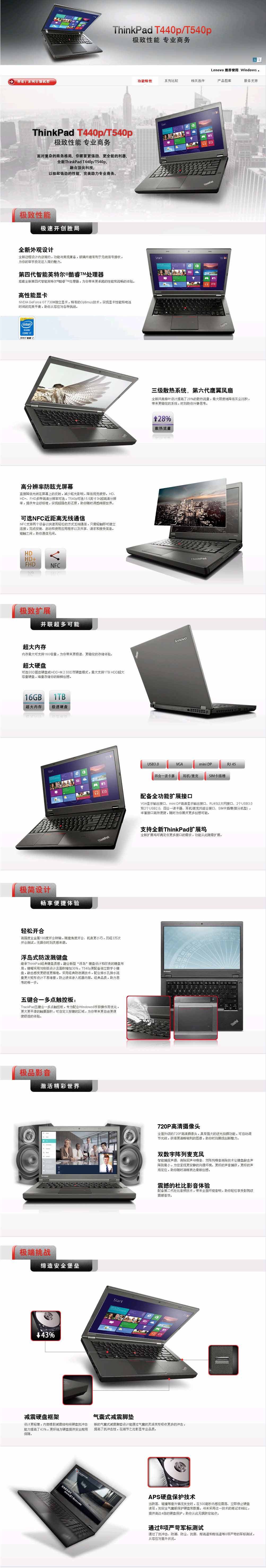 联想 ThinkPad T440P 14.0寸 笔记本电脑