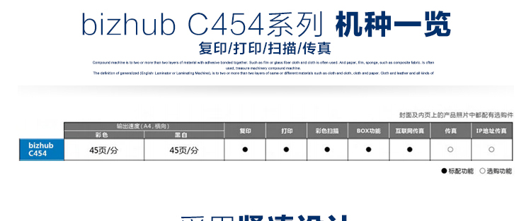 bizhub C454 A3 